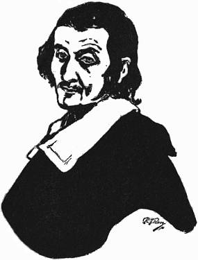 line drawing of Carlo Dolci