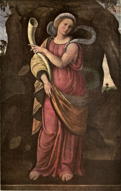 Image of Saint Jerome, detail of the exterior of Certosa di Pavia