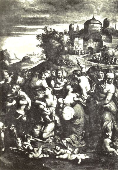 Giovanni Ambrogio Brambilla  A Papal Gathering in the Sistine